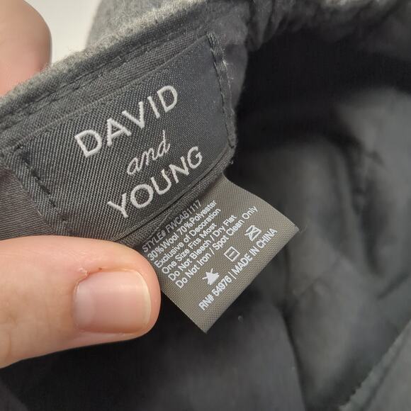David And Young Cadet Army Cap Gray One Size Stretchable Outdoor Blank - Picture 9 of 9